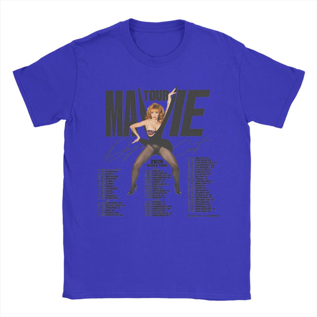 Novelty Doja Cat Tour Ma Vie TShirts Unisex Round Neck Cotton T Shirts Short Sleeve Tee Shirt Gift Clothes