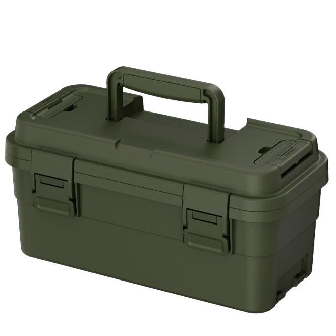 

Caja de herramientas portátil multifuncional, organizador de gran capacidad para reparación y hogar
