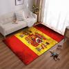 Teppich mit spanischer Flagge, königlichem Emblem und Vintage-Textur, geeignet als rutschfester Schutz für Wohnzimmer, Schlafzimmer, Sofas