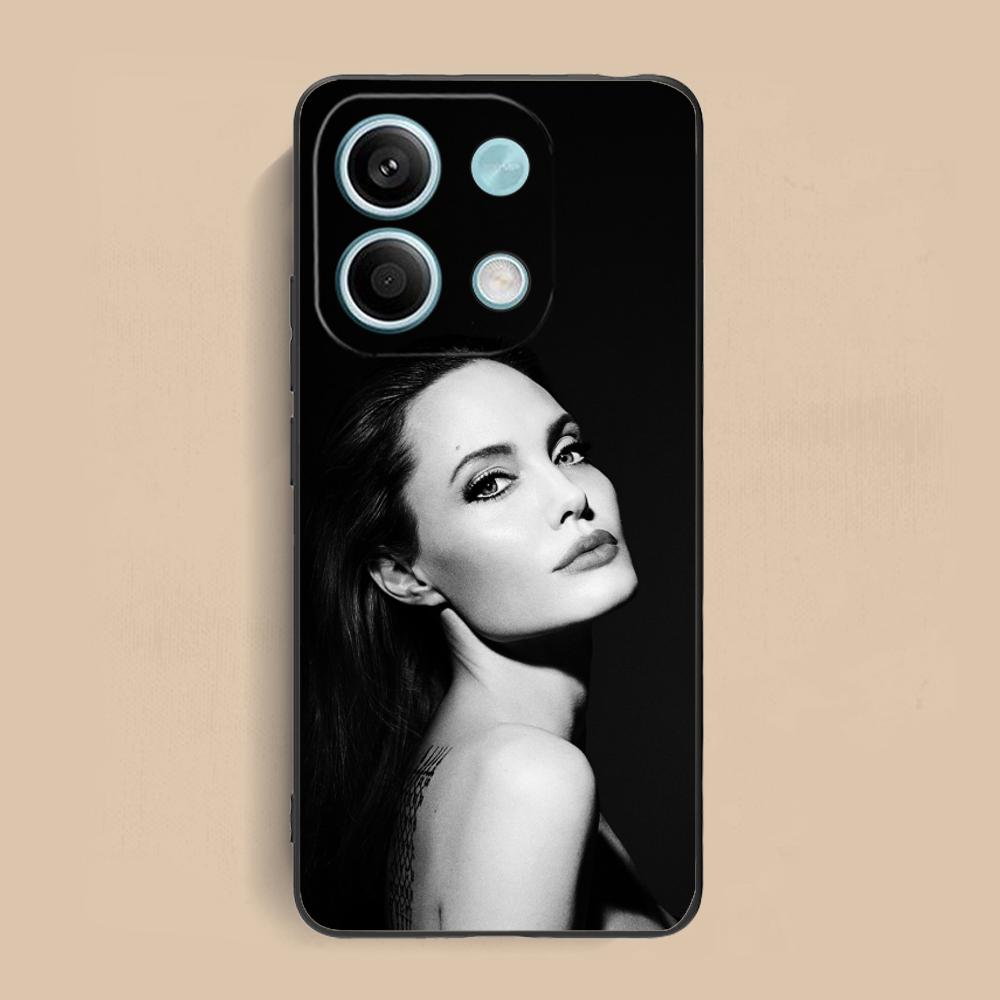 Angel Jolie Matte TPU Mobile Phone Case for Xiaomi Redmi 15 14 13 12 A5 3 2 1 C Plus 4G 5G Colorful Printing Cover