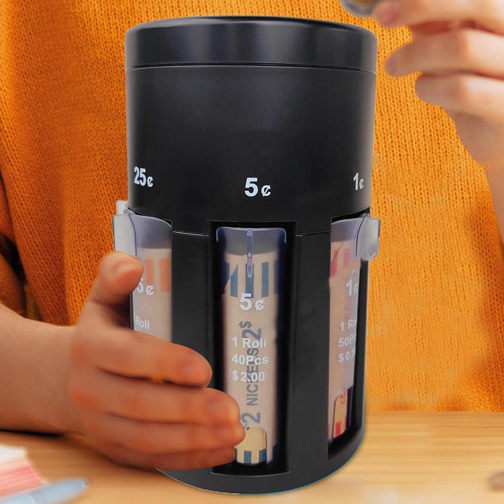 Portable Coin Holder Coin Bank Jar Fast and Accurate