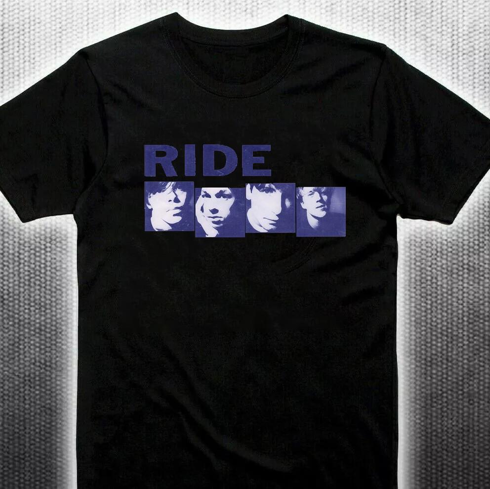 RARE! Ride Band Black Cotton T- Shirt FULL size S-5XL Unisex AD721 Unisex T-Shirt