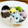 New Cute Little Tit Doll Pendant Keychain Color Bird Plush Toy Schoolbag Keychain
