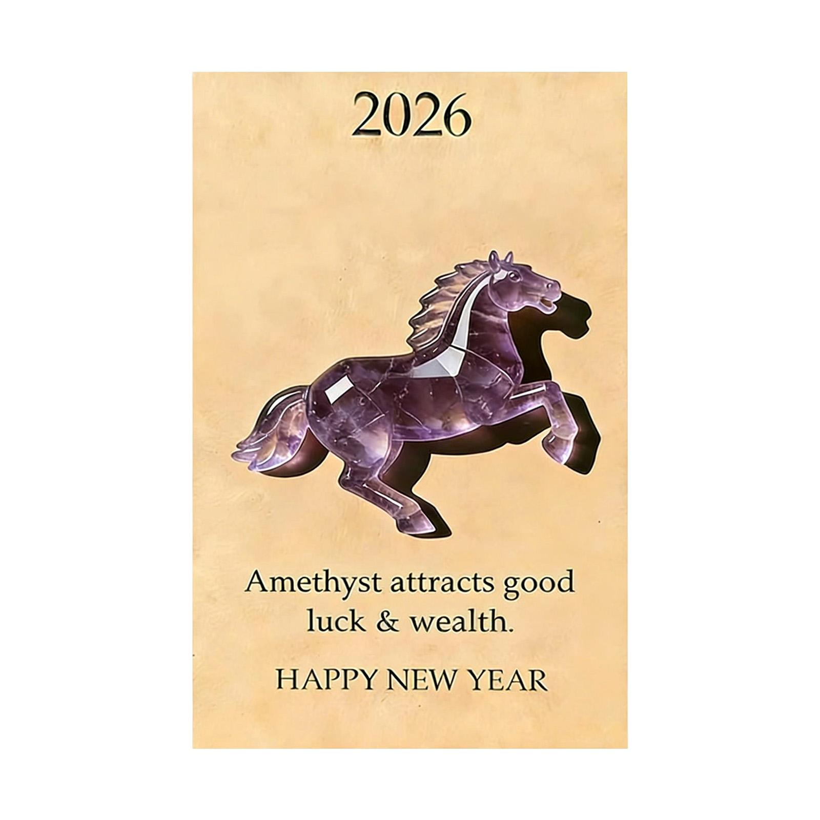 

A 2D Pocket-shaped Horse, Symbolizing Strength And A New Beginning (2026), Comes With A Card And Is A Decorative Gift. One Size