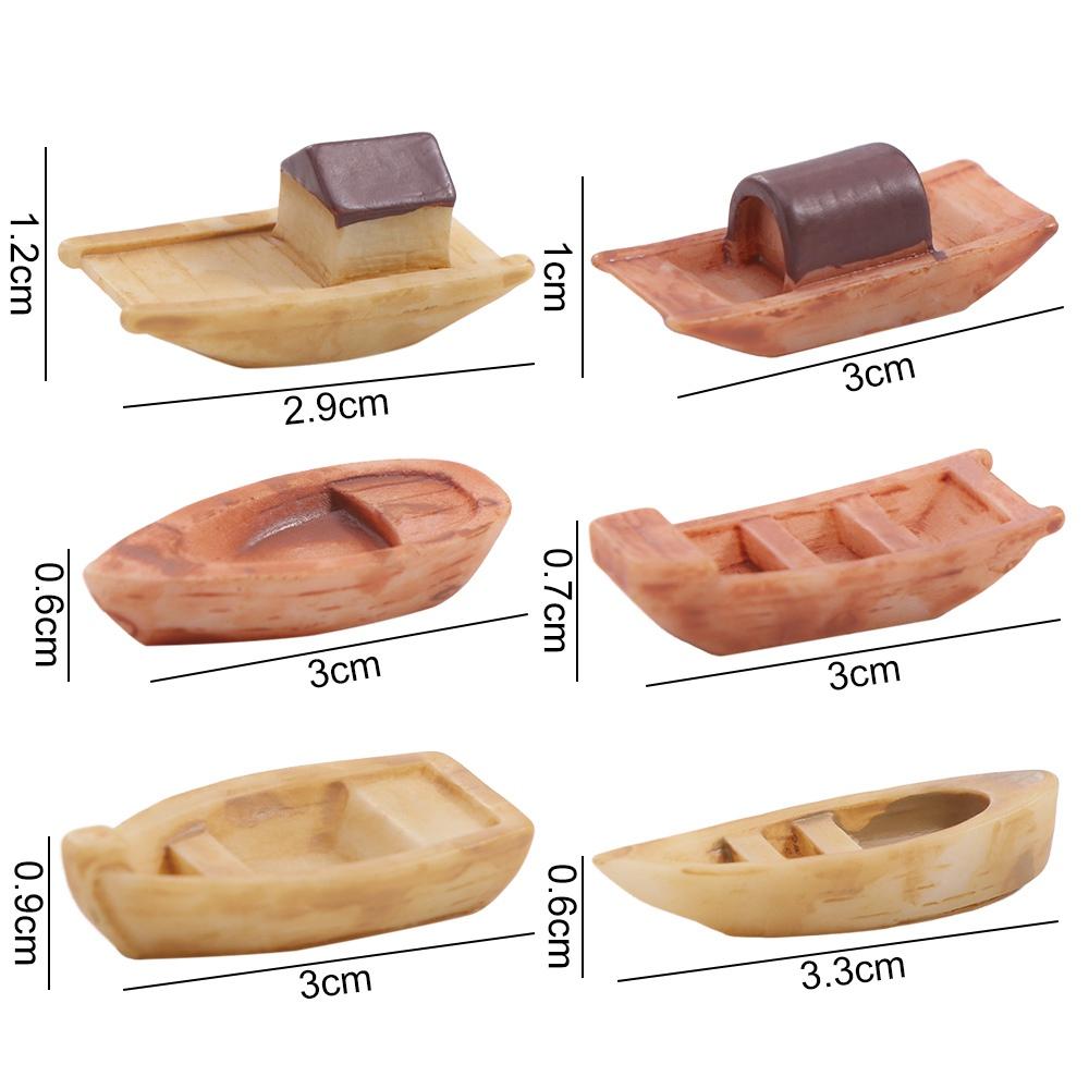 Mikrolandschaft Mikrolandschaft Boot Harz Bonsai Ornamente Aquarium