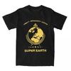Helldivers 2 Poster Fan Art Men's Print T Shirt Casual Tees Short Sleeve Round Collar T-Shirt Summer Clothing