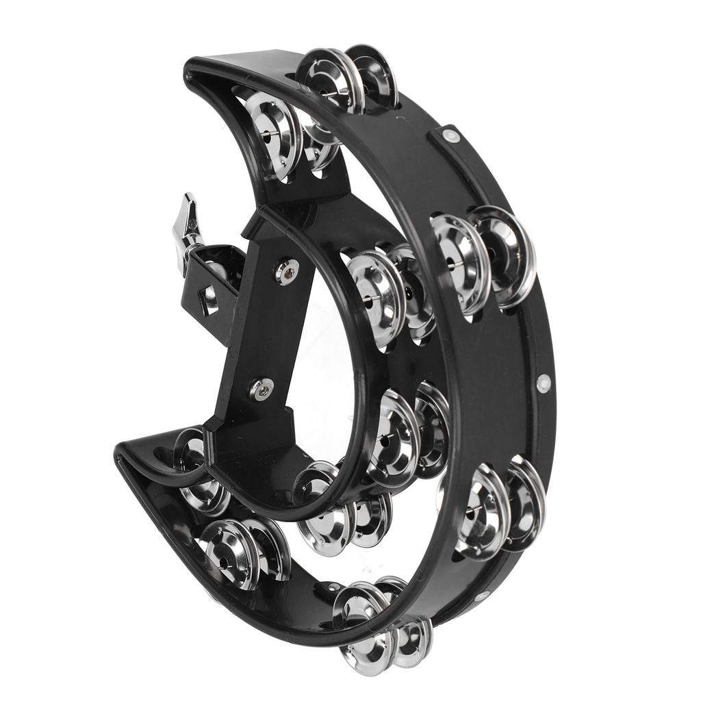 Hi Hat Tambourine Drum Set Multifunctional Hand Bell Rattle Loose Double Row Bells KTV