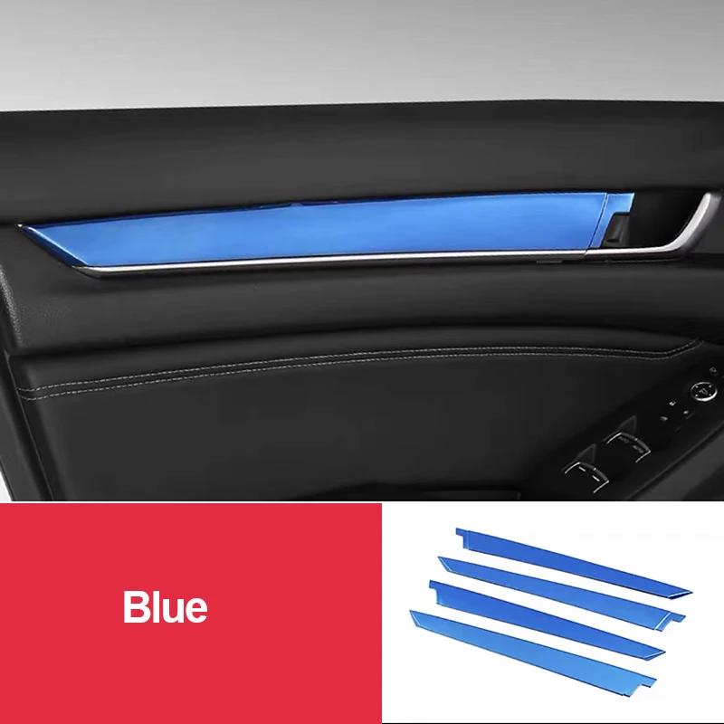 Stainless Steel Car Interior Door Panel Stripe Cover Molding Trim For Honda Accord X 10th 2018-   Hybrid Accessories