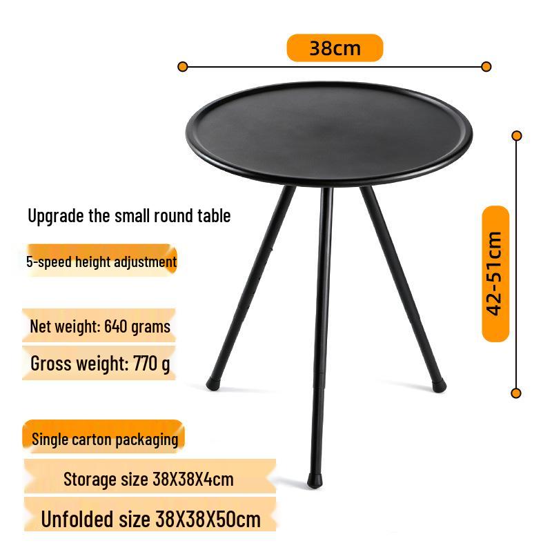 Portable Round Folding Camping Table for Outdoor Picnics and Tents