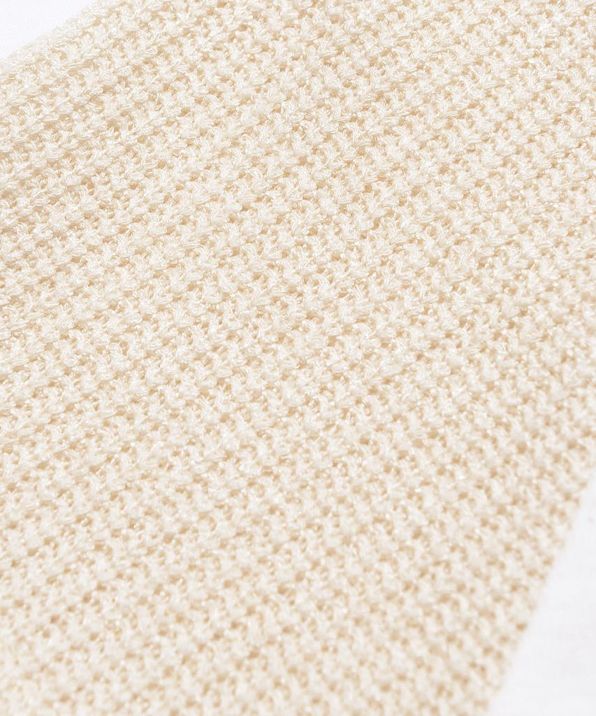 PEACE MAKER Ex Knit Cap Sleeve Crop Tee (Ivory)