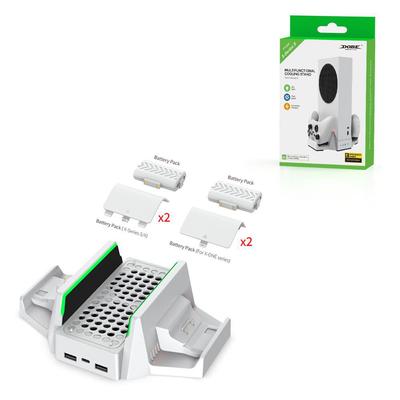Baza chłodząca i ładująca konsolę Xbox Series S z podwójną stacją dokującą na baterie