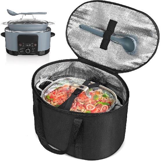Crock Pot Bag Carrier - Insulated Carrier Compatible With Ninja Possible Cooker Pro 8.5 Qt MC1000, MC1001, MC1010 Series Slow Cooker - Portable