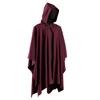 Unisex Medieval Vintage Halloween Cloak Corduroy Cosplay Performance Cloak Stage Costume