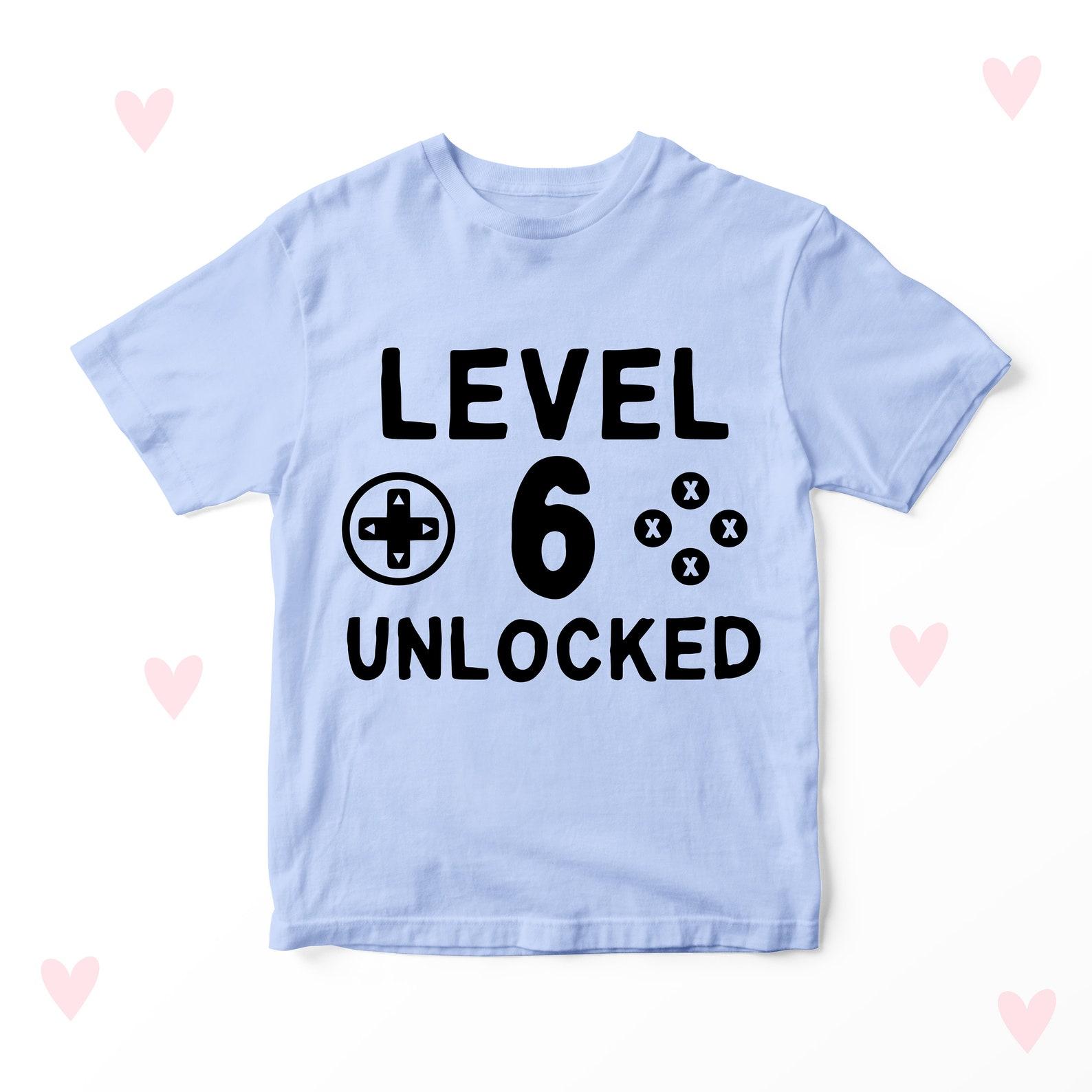 Level 6 Birthday T-shirt 6th Birthday Girl Boy Gifts Party Outfit 100