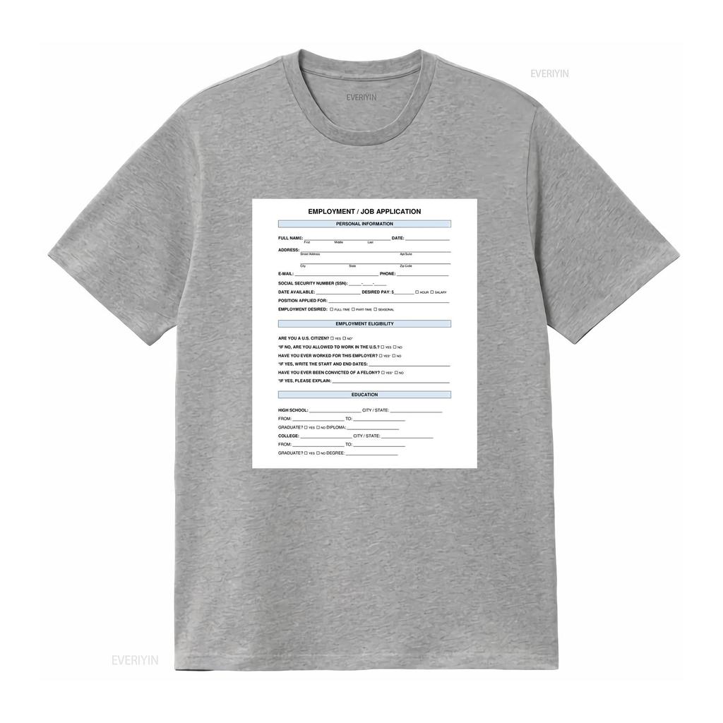 Job Application Vintage Adult S 4xl T Shirt Vintage Washed Unisex Breathable Slightly Top For Everyday Wear Graphic Soft