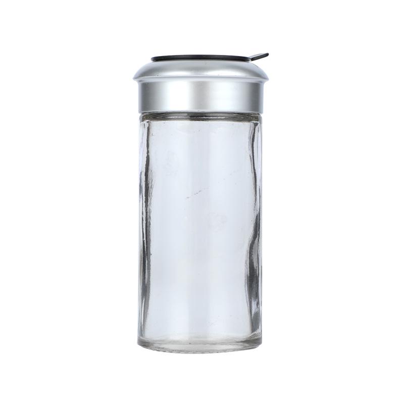 Glass Seasoning Bottle and Box Set - Kitchen Storage for Pepper, Salt, and Barbecue Spices