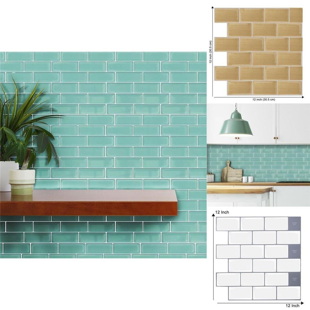 Vibrant 3d Self Adhesive Sticker Kitchen Tile Backsplash For Bathroom Wall Art