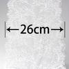 (3 meters/lot) 26cm White eyelash lace fabric Decoration Love Wedding dress accessories