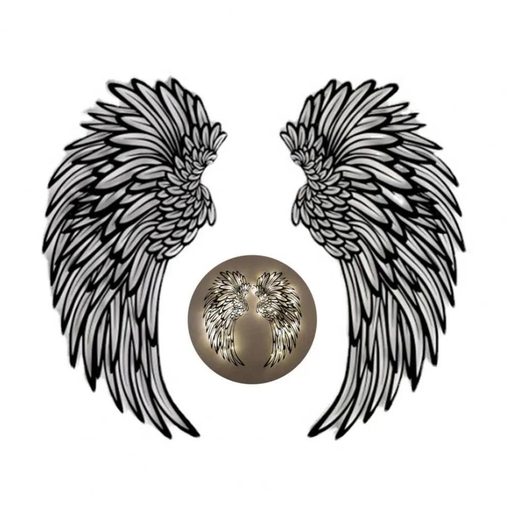 1 Pair Wall Sculpture Metal Wall Art Sculpture Angel Wings Wall Art Decor Photography