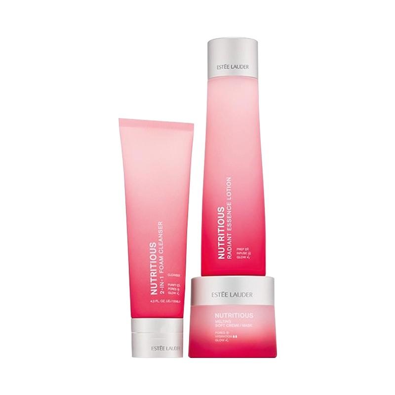 ESTEE LAUDER Upgraded Brightening Anti Oxidant Hydrating Skincare Sets Repairing And Cleaning Three Piece Set Gentle