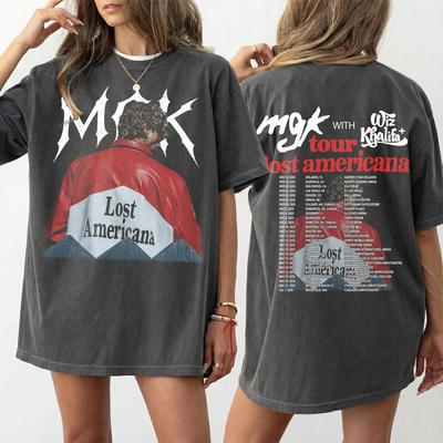 MGK Lost Americana Tour Shirt – Machine Gun Kelly Wiz Khalifa Merch