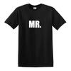 Mr. T-Shirt Funny Mister Wedding Groom Honeymoon Husband Wedding Black Tee Shirt