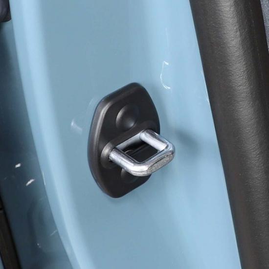 4× Schwarze ABS-Türschloss-Abdeckung Schnalle Zierleiste Für Ford Maverick -23