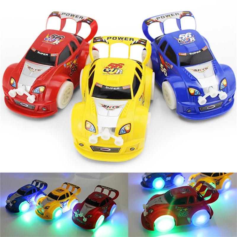 Funny Flashing Music Racing Car Electric Automatic Toy Boy Kid Birthday Gift New