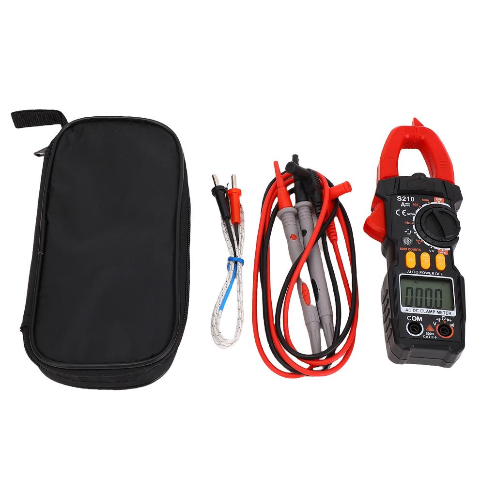 Digital Clamp Meter 6000 Counts Auto Ranging Multimeter 600V 600A AC DC Current Voltage Resistor
