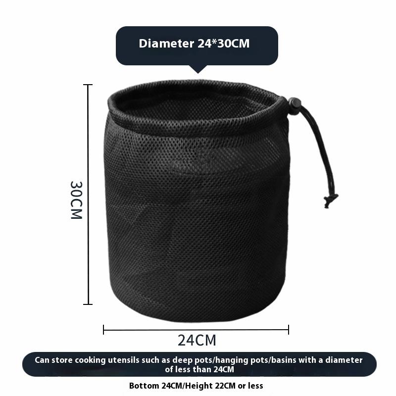 Drawstring Pocket BBQ Water Cups Tableware Organizer Outdoor Camping Storage Protective Bags Portable Picnic Cookware Mesh Bag