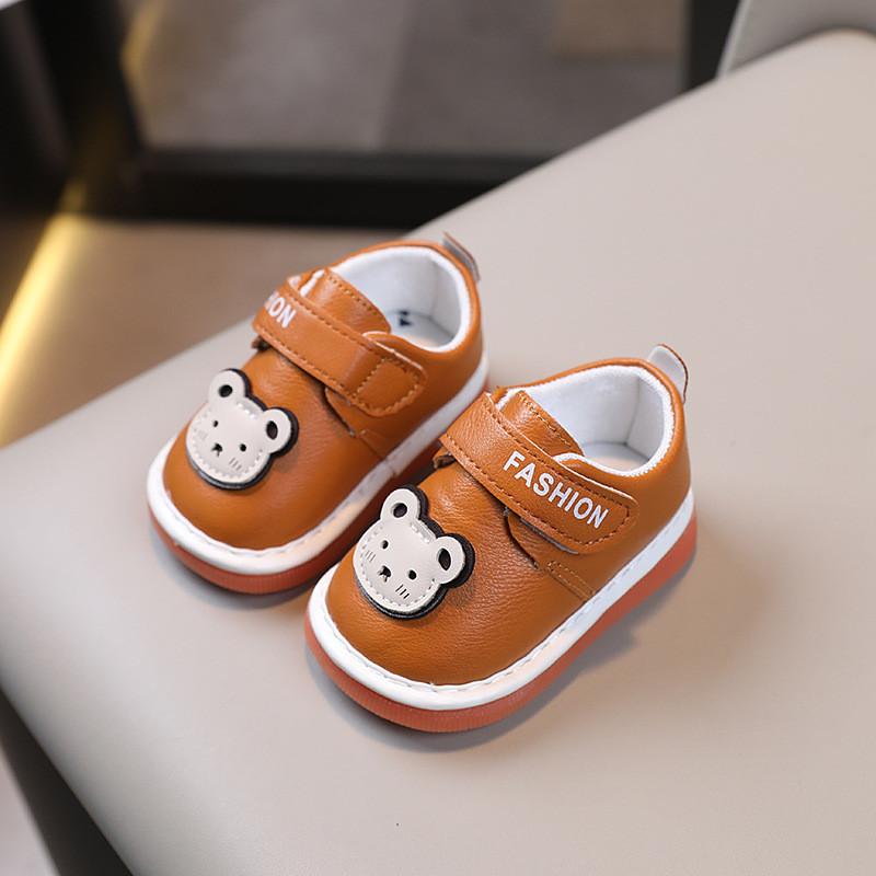 Cartoon Baby Toddler Soft Sole Shoes With Velcro For Newborns