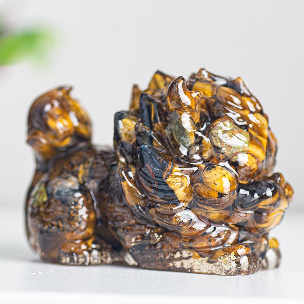 Resin Crystal Feng Shui Figurine For Home Office Decor Gift Idea
