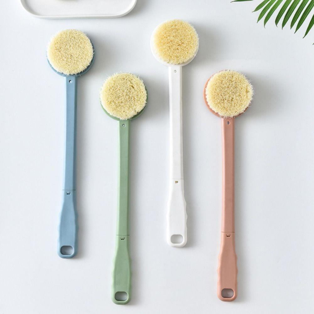 

Щетка для ванны с длинной ручкой, растирающая спину, отшелушивающая щетка для тела, креативная щетка для душа розовый