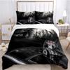 Action Movies Printed Bedding Sets, Men's Speed Racing Bed Duvet Cover Set, Bed Comforter Set Bedding Set Luxury Birthday Gift
