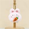 Cute Bunny Keychain Ultra Soft Plush 10cm Stuffed Animal Toy Bag Charm