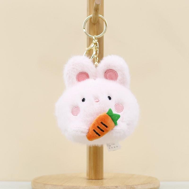 Cute Bunny Keychain Ultra Soft Plush 10cm Stuffed Animal Toy Bag Charm