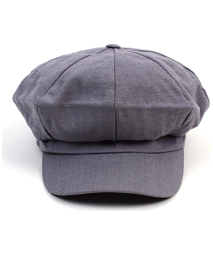 Yunibeosyeolkemiseuteuli Modern Linen Gray Newsboy Cap
