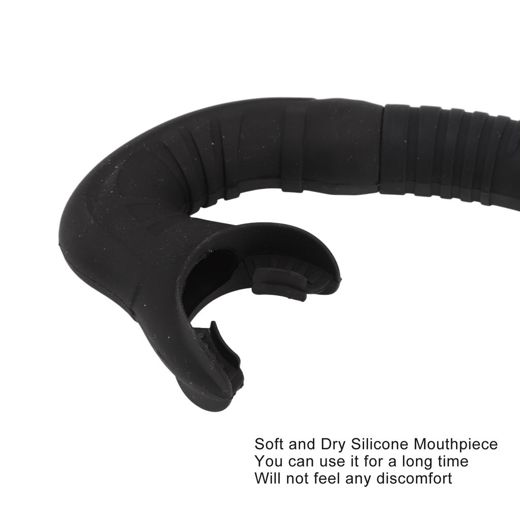 Diving Breathing Tube Foldable Soft Mouthpiece Silicone Freediving Snorkel for Spearfishing Swimming Snorkeling