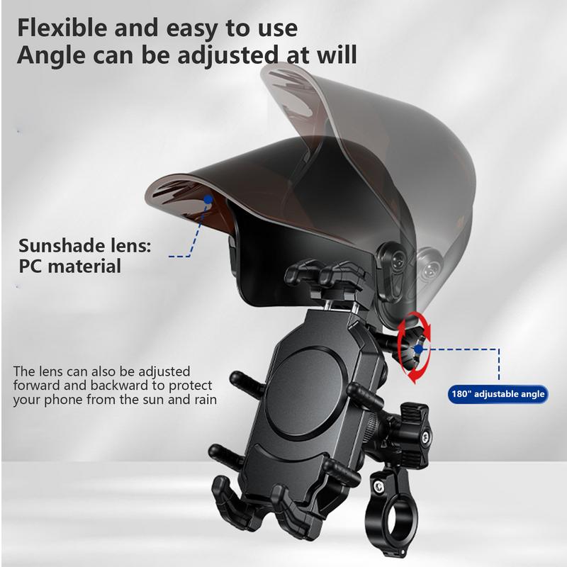 Cycling Phone Sunshade Cover Cycling Motorcycle Mount Phone Top Sun Visor Keeps Out Rain Increase Cycling Safety Phone Protector
