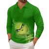 Men's Casual Collared Long-Sleeve Knit Base Layer Top