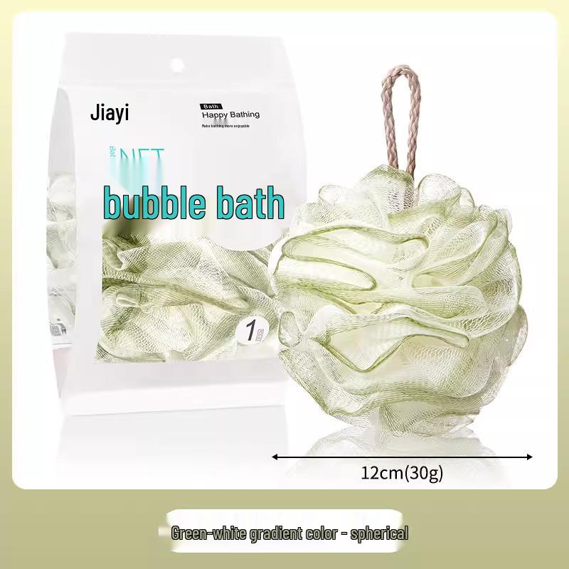 Super Soft Colorful XL Bath Flower Ball - Durable, Individually Packaged, Non-Fall Foam for Bath Use
