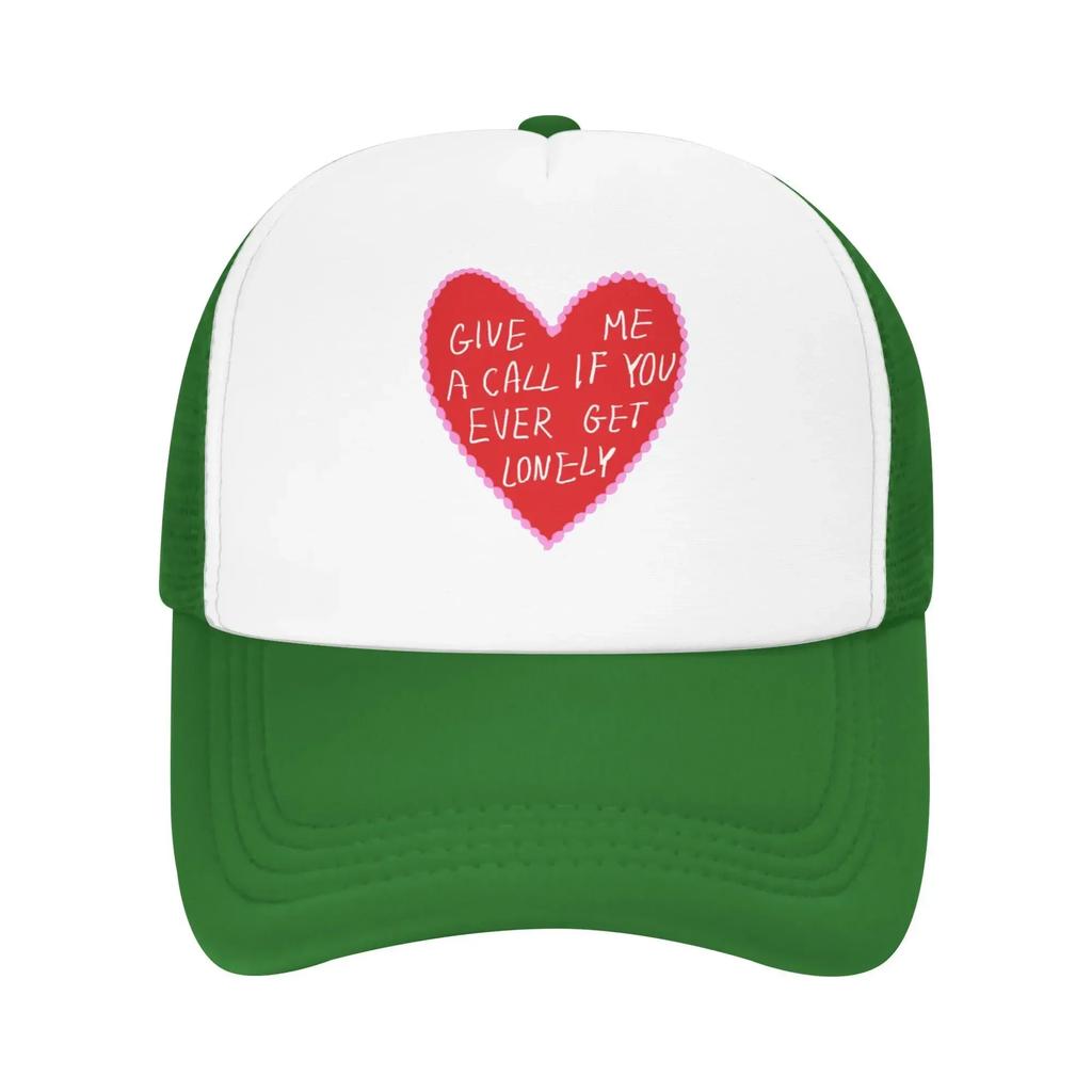 Give Me a Call if You ever Lonely From Troye Sivan Travel Mesh Baseball Caps Men  Unisex Female Beach Sun Hat Trucker Cap