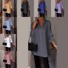 Minimalist Polyester Blouse With Puff Sleeves For Casual Spring Wear