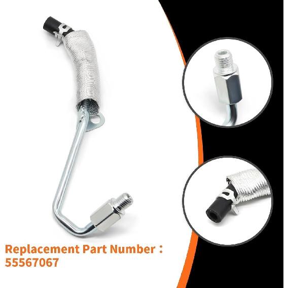 4PCS Turbocharger Oil Return Drain Line And Turbo Oil Feed Pipe Kit Compatible With Encore Sonic Cruze Trax 1.4L L4 55567067 55568031 55592600