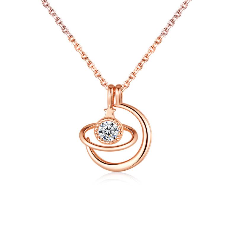 Planet Necklace for Women Clavicle Chain Simple Temperament Niche Pendant Neck Chain