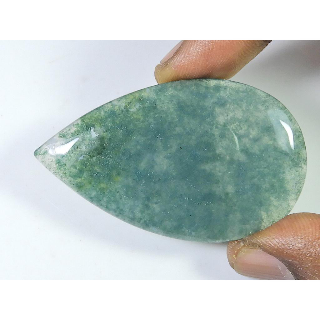 Natural Moss Agate Pear Shape Designer Healing Crytsal Loose Gemstone32X55MM SK-1423