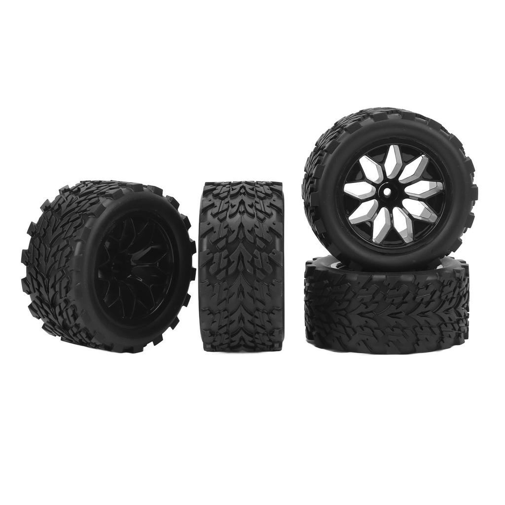 4PCS RC Car Wheels and Tires RC Rubber Tires Replacament for Traxxas 1 10 Remote Control Cars