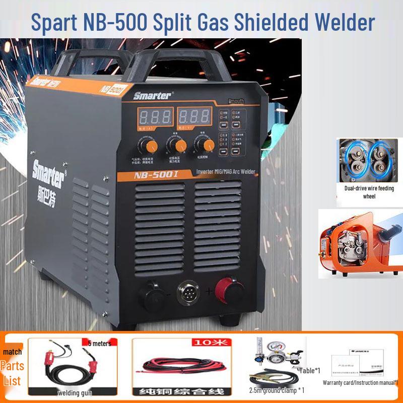 Spart Dual Voltage Gas Shielded Welding Machine: NB-315D, NB-350I, NB-500I Industrial Grade