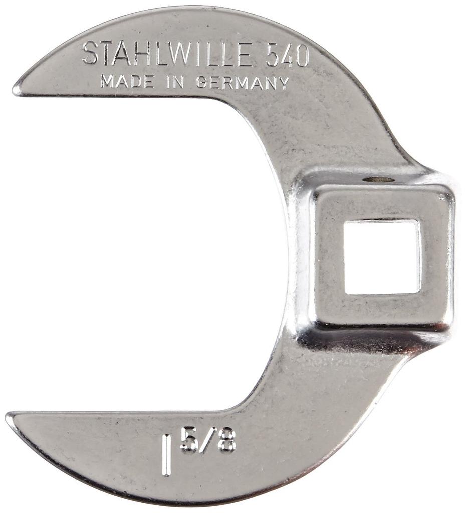 Stahlwille Clawfoot Wrench Drive x 63mm Overall 1 Piece 540A-1-5/8, 9.525mm Length,