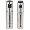 Kitchen Oil Spray Bottle Stainless Steel with Scale Mark, 100ml Press Type Atomized Precise Control Tool Dispenser for BBQ Baking, Rust Resistant Fine